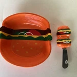 Dei Dennis East Bowl And Spreader Bright Orange Nwt. Fixed Price $39.99.