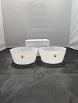 Set Of - Oz Ikea Viktigt White Bowls 903.218.17 Made In Poland Glass. Fixed Price $24.99.