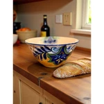 Hand-painted Ceramic Bowl Talavera Style From Terra Bella Collection By Maxcera. Fixed Price $18.19.
