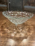 Vintage Indiana Glass Whitehall Cubist Footed Console Bowl Clear Retro Serving. Fixed Price $11.99.