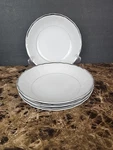 Set Of 4 Harmony House Silver Sonata 7.5 Soup Salad Bowls 3639 Fine China Japan. Fixed Price $29.99.
