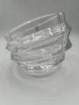 Orrefors Sweden Crystal Bowl Kosta Boda Eko 6" Slanted Opening Heavy Thick. Fixed Price $69.97.