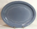 Syracuse China Usa Restaurant Ware Cantina Blue One (1) 13" Oval Platter Gc. Fixed Price $42.00.