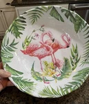 Michel Design Works Serveware Flamingo Melamine Round Bistro Serving Bowl. Fixed Price $19.99.