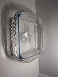 Oneida Silver-plated Baker Basket With Square Glass Liner M81. Fixed Price $18.00.