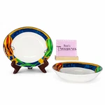 Vintage Furio Cafe 4914-46 Paris Oval Colorful Soup Cereal Bowls Set Of 2. Fixed Price $25.49.