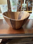 Lipper International Acacia Wave Large Wooden Salad Bowl New. Fixed Price $55.00.