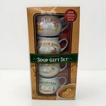 Caraway Naturals Soup Gift Set Chicken Noodle Ceramic 4 Bowls New Sealed. Fixed Price $24.99.