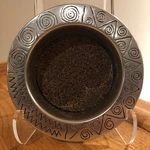 Wilton Armetale Rwp Reggae Round Serveware Wine Bottle Coaster #278074 Nwob. Fixed Price $19.87.
