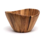 Wooden Bowl Large Wavy Acacia Design Model 1174 Lipper International. Fixed Price $59.99.