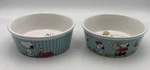 Peanuts Snoopy & Woodstock Pet Bowl Set Of 2: Gibson Stoneware 1.3 Cups Preowned. Fixed Price $29.99.
