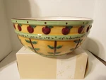 Dicksons 2002 Karla Dornacher Apple Of God's Eye Fruit Bowl 10IN X 4IN. Fixed Price $30.00.