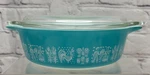 Pyrex Amish Butterprint Pint 471 Casserole Dish Lid 470-C Turquoise Usa Vtg. Fixed Price $38.00.