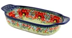 Polish Pottery Rectangular Serving Dish Handmade By Zaklady Boleslawiec. Fixed Price $89.00.