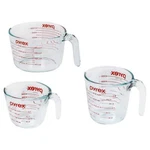 Pyrex Measuring Cup Set 1 2 4 Glass Kitchen Baking Cooking Tools. Fixed Price $35.59.