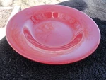 Libbey Montego Bay World China Solid Pure All Red Rimmed Soup Bowl. Fixed Price $5.00.