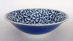 Set Kafuh Japan Oriental Soup Rice Noodle Bowl MB579/12 Blue Paisley White New. Fixed Price $39.99.
