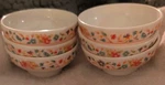 (4) Vintage Shunta Ivy Melamine Bowl 4.5 X 2.25 Inches Made Taiwan. Fixed Price $25.00.