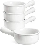 Tauci French Onion Soup Bowls 15 Oz Set Of 4 Ceramic W/ Handles Oven Safe. Fixed Price $59.99.