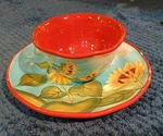 Certified International Meadows Sunflowers Plate & Bowl By Susan Winget. Fixed Price $24.00.