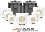 Cvnc 432HZ 6-12" 7PC Set Flower Of Life Crystal Sing Bowl Sound Heal Yoga. Fixed Price $339.99.