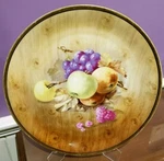 Royal Munich Z.s.&co Bavaria Vintage Hand Painted Fruit Wood Display Plate 12". Fixed Price $17.95.