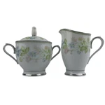 Noritake Essence Sugar Bowl And Creamer Set Vtg 2606 Multi-color Floral Japan. Fixed Price $20.99.