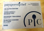 New Pampered Chef 1QT (1L) Cool & Serve Bowl # 100090 Sealed Keeps 4-6 Hrs. Fixed Price $27.00.