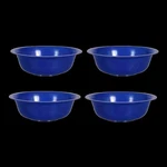 4 Bowls Good Sturdy Blue Plastic Big Cereal 6.5" Wide Bpa ( Free Shipping. Fixed Price $13.85.