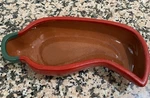 Giftco Red Chili Pepper Terra Cotta Pottery Party Serving Salsa Dip Bowl. Fixed Price $14.00.