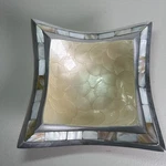Julia Knight Classic 6.5" Peacock Bowl Mother Of Pearl Inlay Square Dish Servewa. Fixed Price $28.47.
