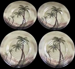 4 * Bahamas Palm 8.75 Appetizer Salad Lunch Plate Melamine Tabletops Unlimited. Fixed Price $19.99.