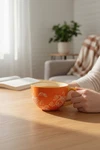 Temp-tations Old World 18OZ Orange Soup Mug Large Coffee Ceramic Bowl By Tar. Fixed Price $13.59.