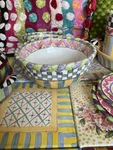 Mackenzie-childs Piccadilly Ceramic Mixing Bowl With Courtly Check Out. Fixed Price $198.00.