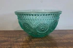 Pioneer Woman Adeline Teal Glass Bowl 13 Oz Euc 5 Inches. Fixed Price $13.50.