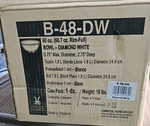 G.e.t. B-48-DW Diamond White Melamine 1.9 Qt. 9.75" Dia. Mardi Gras Bowl. Fixed Price $89.99.