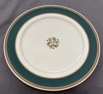 Seizan Fine China SEI11, Dinner Plate, Green Band, Holly Center, Replacement. Fixed Price $24.99.