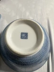 Miya Japanese Porcelain Hand Painted Blue Floral Rice Ramen Noodle Bowls Vtg. Fixed Price $50.00.