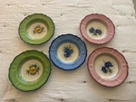 Ceramiche Casola Pasta Bowls Pomegranate Italian Pottery 10 Set Of 5. Fixed Price $48.00.