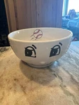 Happy Face Baseball Cereal Soup Snack Bowl Mulberry Home Collection. Fixed Price $14.95.