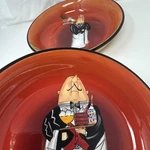Certified International Waiters Dinner Is Served 9 Pasta/soup Bowl Set Of 2. Fixed Price $22.87.