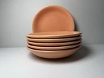 Set Of 6 Pagnossin Treviso Italian Ironstone Bowls Peach 8 Vintage Italy. Fixed Price $48.00.