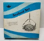 Vtg Orig Box - Seafood Set 209C Sheffield England Fork Glass Dish & Handle. Fixed Price $20.45.