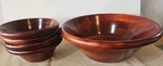 Vintage Mountain Woods Bowls (set Of 5) Salad 12 & 4 Serving 7. Fixed Price $30.59.