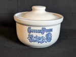Pfaltzgraff Covered Crock Butter Tub Blue Yorktowne "century Pride" Stoneware. Fixed Price $12.35.