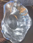 Pottery Barn Large "pasha" Polished Silver Free Form Shaped Bowl,. Fixed Price $14.99.