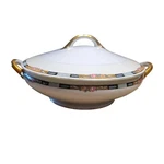 Vintage Noritake N1160 Porcelain Tureen W/ Lid Floral Gold Serving Dish Japan. Fixed Price $19.00.