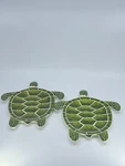 2 Pier 1 Imports Speedy The Turtle Appetizer Plates Melamine Summer Picnic Kid's. Fixed Price $11.50.