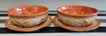 4 Piece Temptations By Tara Old World 2 Plates Bowls Orange And Brown. Fixed Price $30.00.