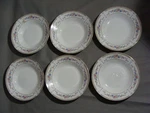 6 Apropos Fine China Soup Bowls The Bridgehampton Pattern. Fixed Price $36.00.